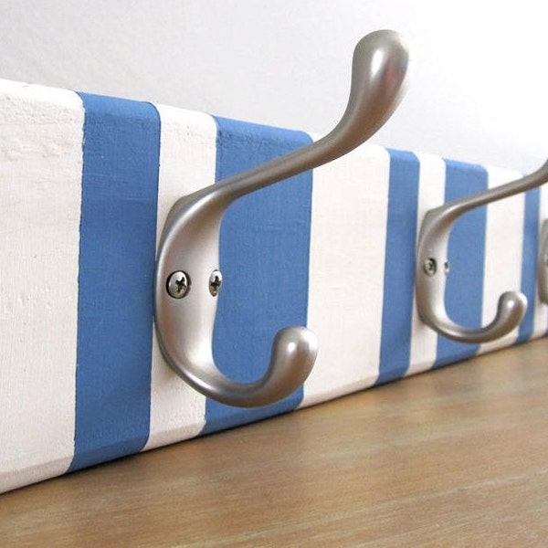 Beach Coat Rack, Beach Towel Hooks, Nautical Decor Coat Hooks, Coastal Decor, Beach House Entryway, Bathroom Towel Hook, Beach Cottage Decor