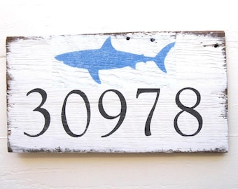Beach Address Sign,Wood House Numbers Sign,Rustic Beach Sign,House Numbers Beach House, Coastal Decor, Nautical House Numbers, Address Sign