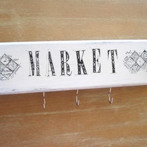 Farmhouse Coat Rack, White Farmhouse Decor, Rustic Modern Decor, Entryway Coat Hooks, Towel Hook, Shabby Chic Entryway, French Decor,Cottage