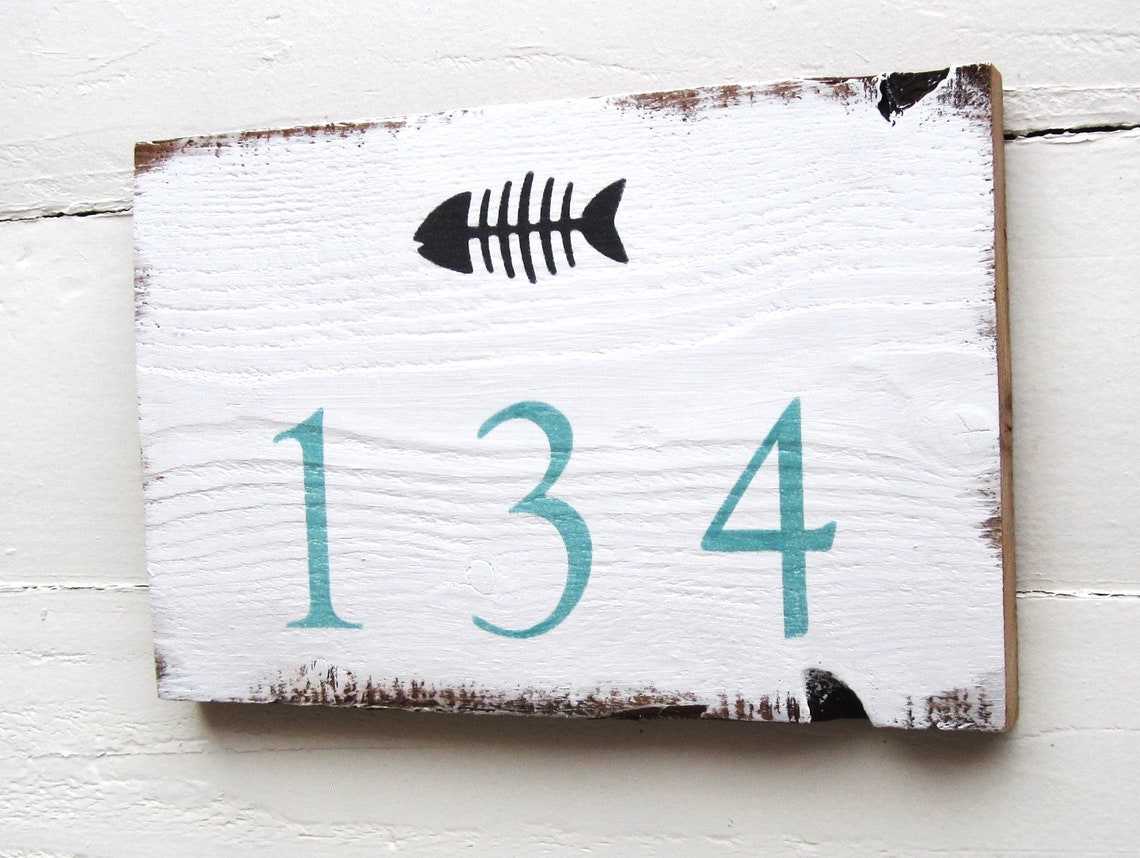 House Number Sign Beach Beach House Numbers Coastal Door Etsy Italia