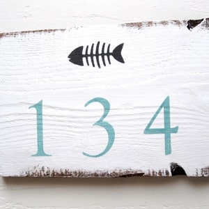 House Number Sign Beach, Beach House Numbers, Coastal Door Numbers Sign, House Number Plaque, Beach House Address Sign, Custom Address Sign