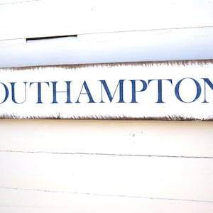 SOUTHAMPTON Signs, Wood Beach Signs, Coastal Decor Beach, Beach Farmhouse Decor, Beach House Decor, Beach Cottage,Shabby Chic Beach,Nautical