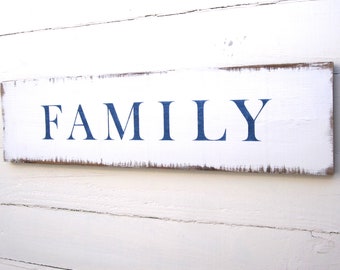 FAMILY Sign, Family Wood Sign, Family Wall Decor, Modern Farmhouse Sign, Rustic Home Decor, Entryway Decor, Signs for Home, Rustic Sign