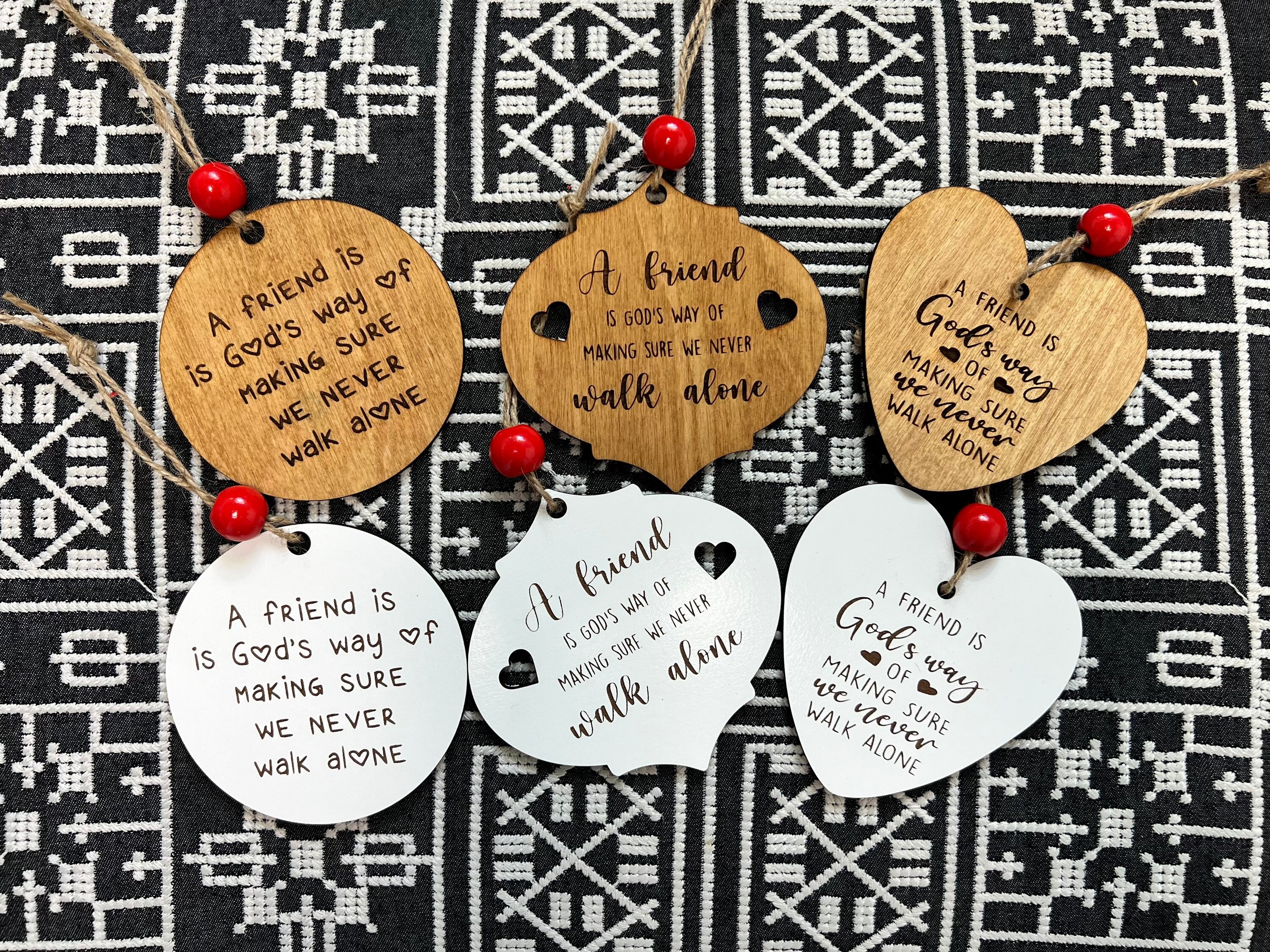 thumbnail image 2 of Friends Never Walk Alone Ornament 2 of 9