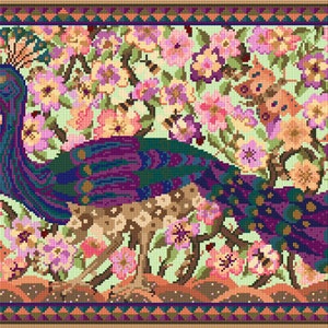 Tapestry Kit- Peacock Wall-hanging, Cushion, Picture, DIY Needlepoint, Counted Cross Stitch, Historical, Arts and Crafts, Floral, Embroidery