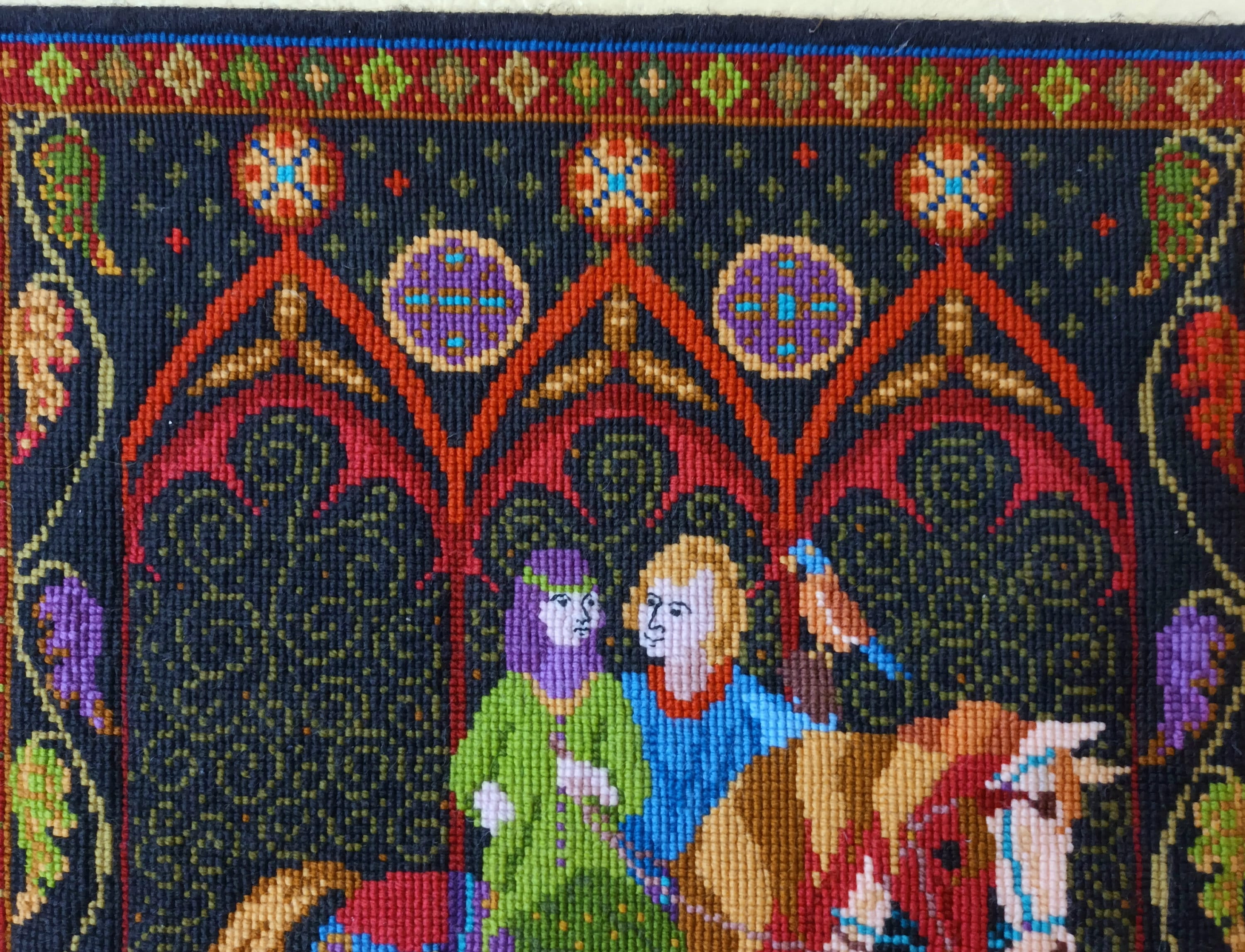 Medieval, Design, PDF DOWNLOAD, Historical, Tapestry, Pillow, Kit