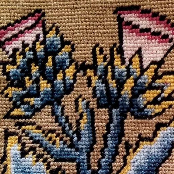 Thistle, Tapestry, PetitPoint, Kit, Needlepoint, Cushion,Insert, Picture, Historical, Small, Easy, Craft, Scottish, Counted, Charted, Floral