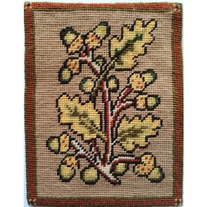 Acorn and Oak Leaf,  PDF DIGITAL DOWNLOAD, Tapestry, Petit Point, Needlepoint, Counted Cross-stitch, Cushion, Picture, Historical, Scottish