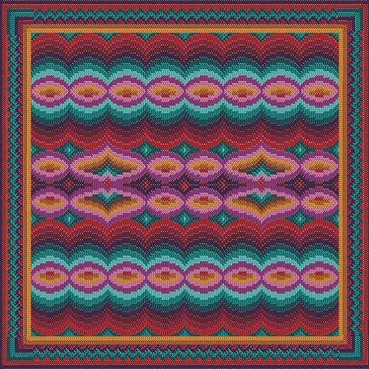 Bargello Tapestry, Making Waves Wall Hanging Needlecraft Kit – Brooklyn  Haberdashery