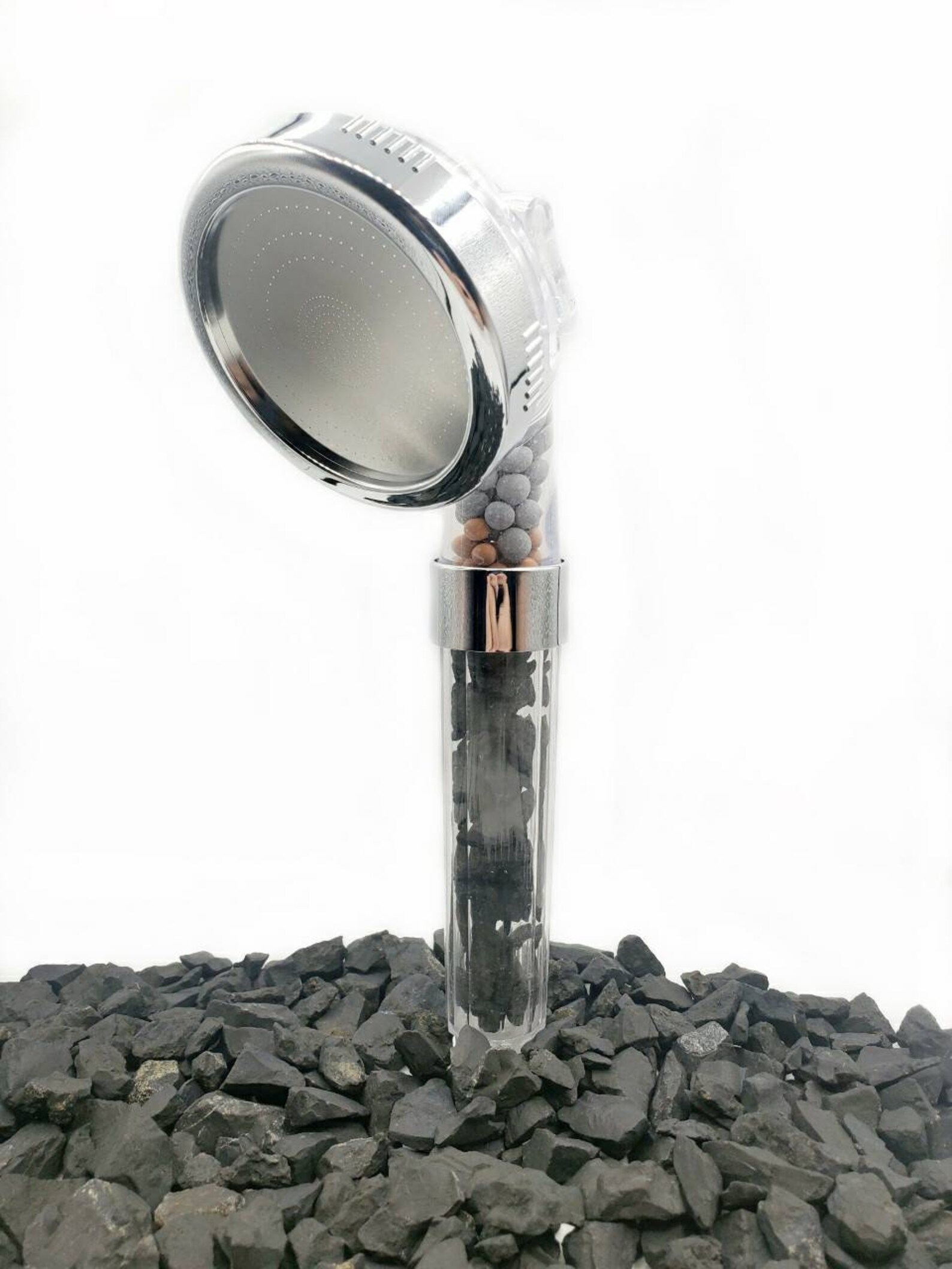 Crystal chakra shower head high pressure natural 7 gemstone Etsy