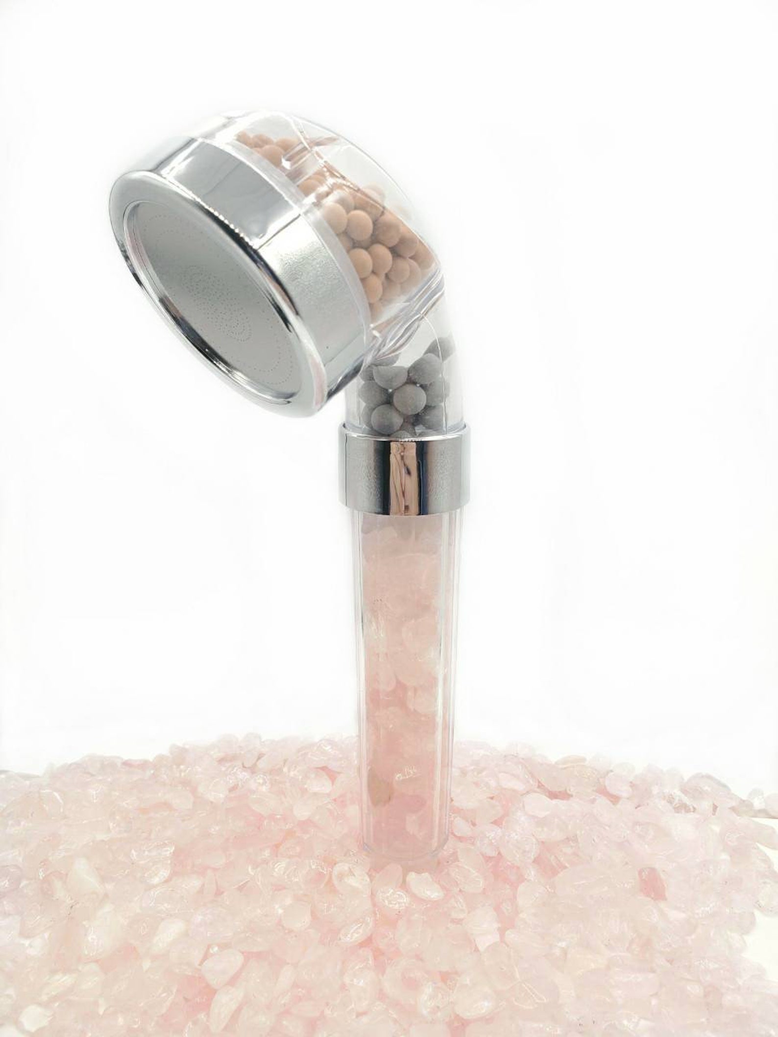 Crystal chakra shower head high pressure natural 7 gemstone Etsy