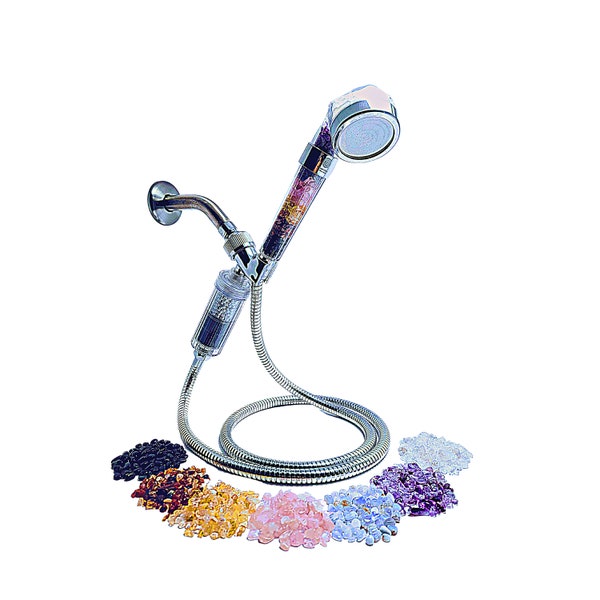 Crystal healing - Shower head - High pressure - Water filtration - Natural crystal - Original - Handmade - Ethically sourced