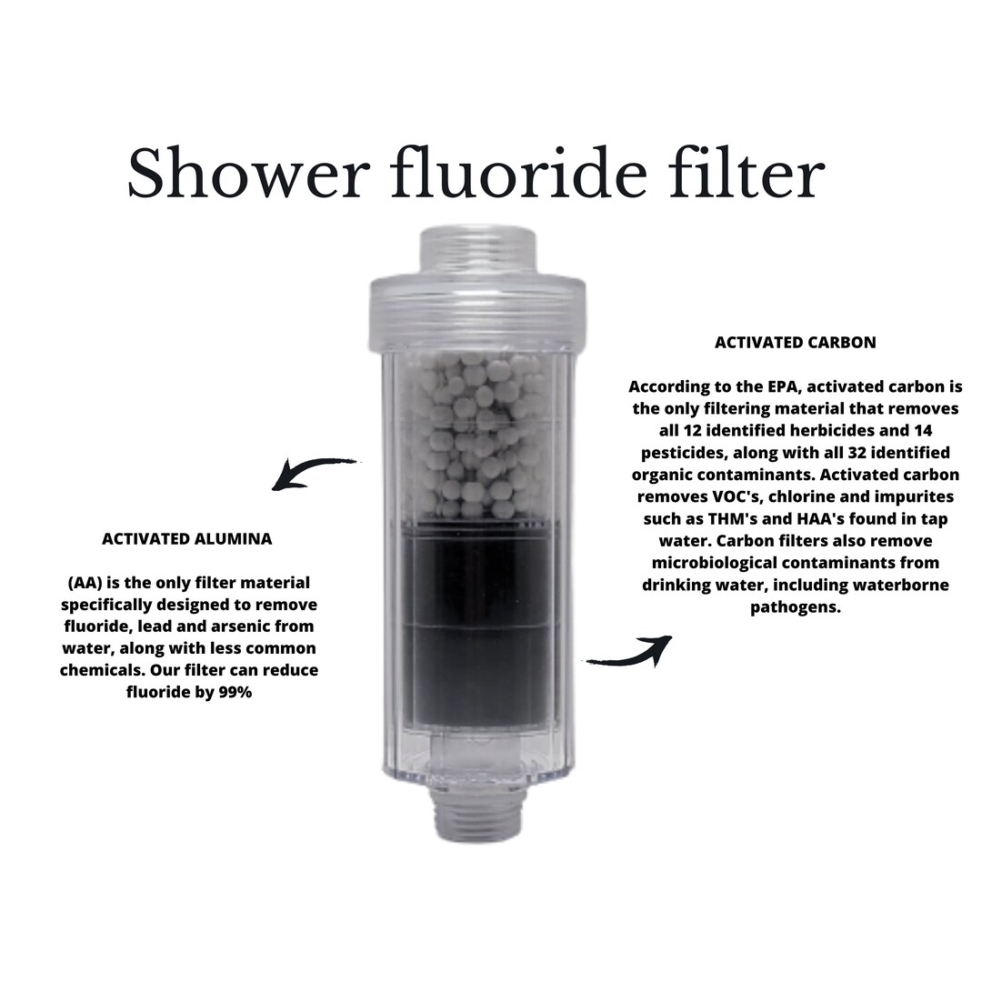 Shower Head Filter Soften Water Remove Chlorine, Fluoride, Lead