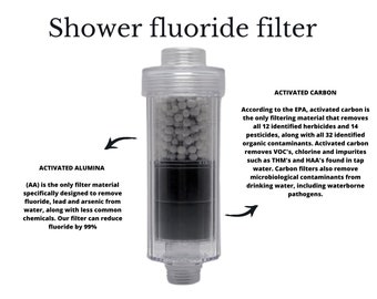 Shower Head Filter - Soften Water - Remove Chlorine, Fluoride, Lead, Arsenic, Pesticides, Insecticides, Bacteria And Chlorine Bi Products.