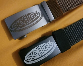 Nylon Belt - Custom Engraving - Mens Casual Wear - Ratchet Belt -  Universal - Easily Cut To size - Durable