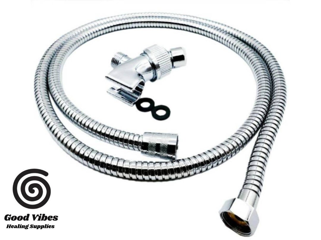 Universal Shower Hose With Bracket 6 Ft Chrome Hose Extending High