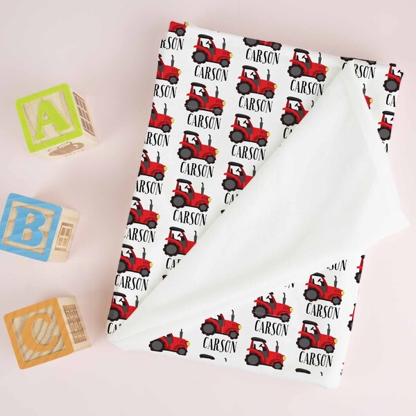 Tractor Blanket Etsy