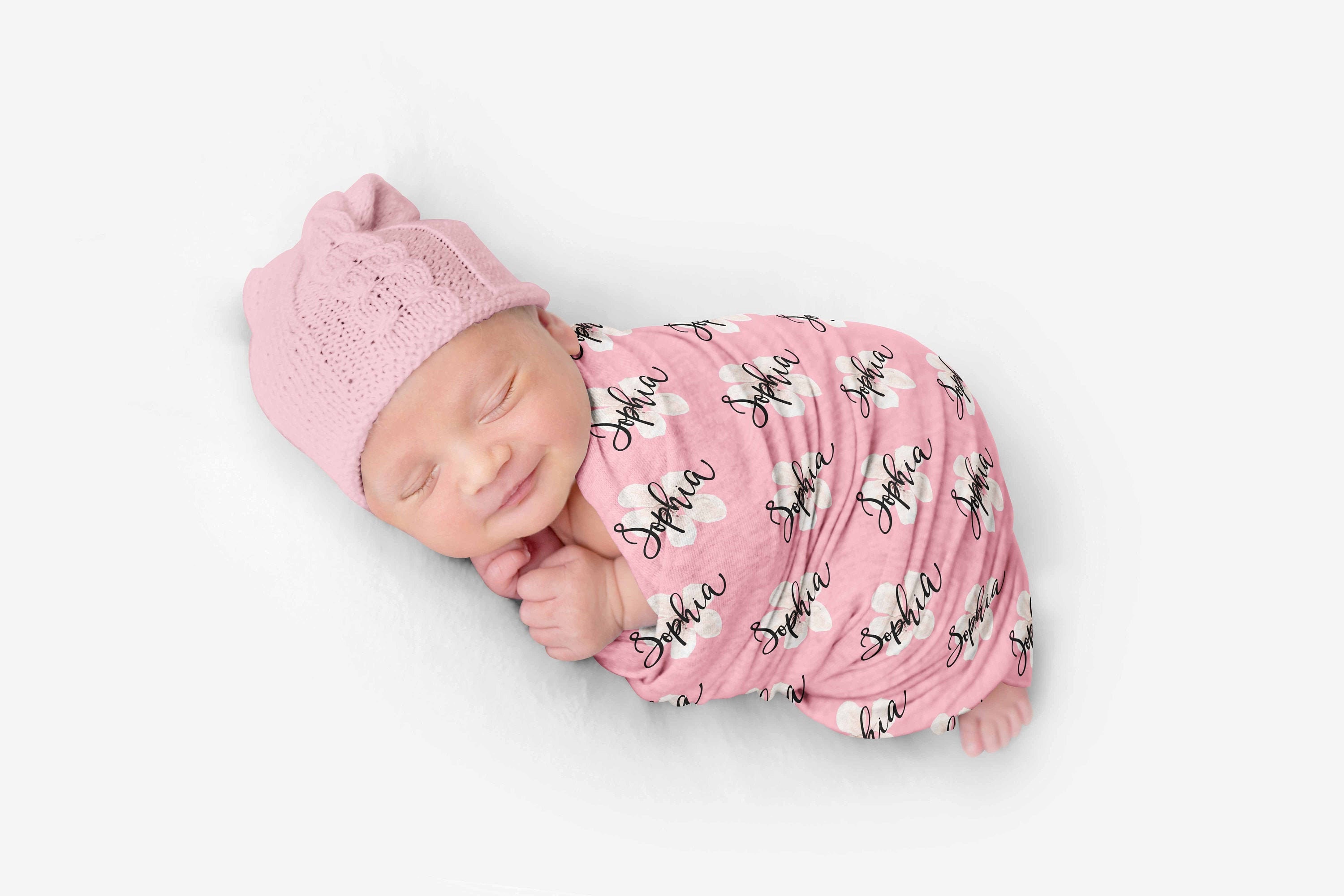 Baby Swaddle Blanket Baby Name Blanket Personalized Baby Etsy