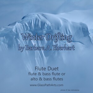 Winter Drifting Flute Duet - Sheet Music Digital Download