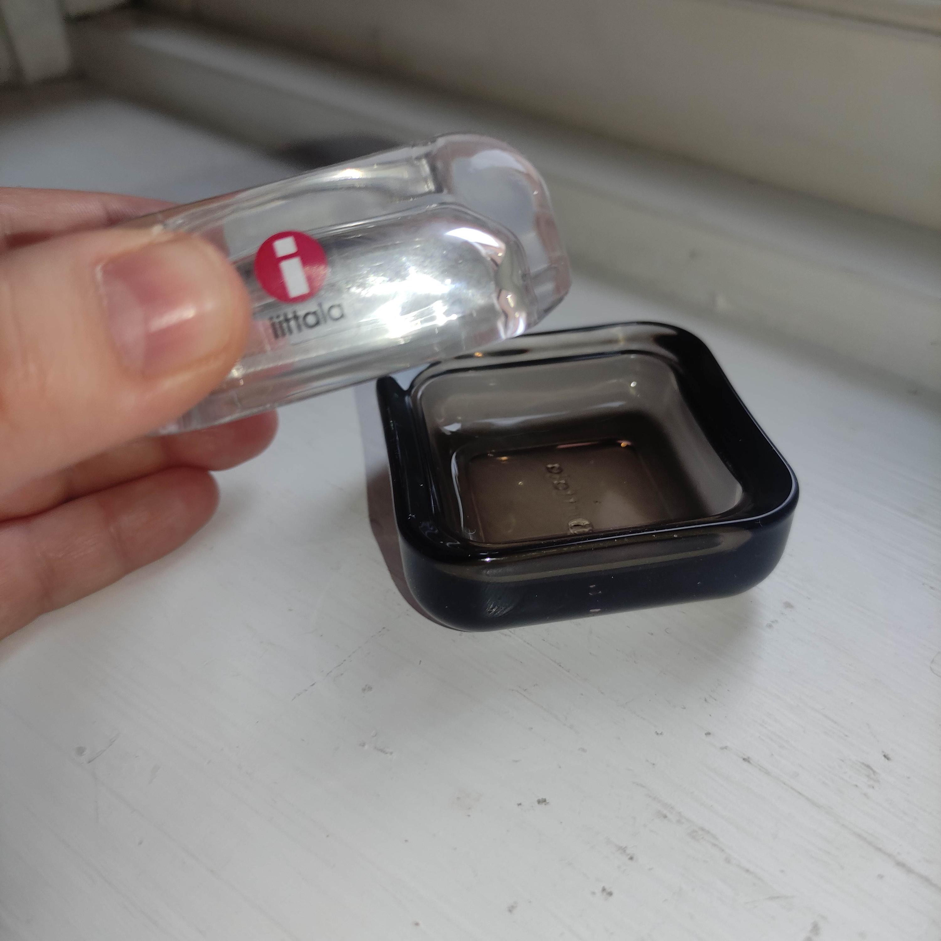 Iittala: VITRIINI Series - Small Jewelry Box - Clear Brown Glass