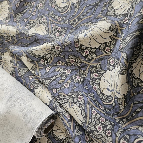 ウィリアムモリス　カーテン　PIMPERNEL ウィリアムモリス ピンパーネル マゼンタ カーテン