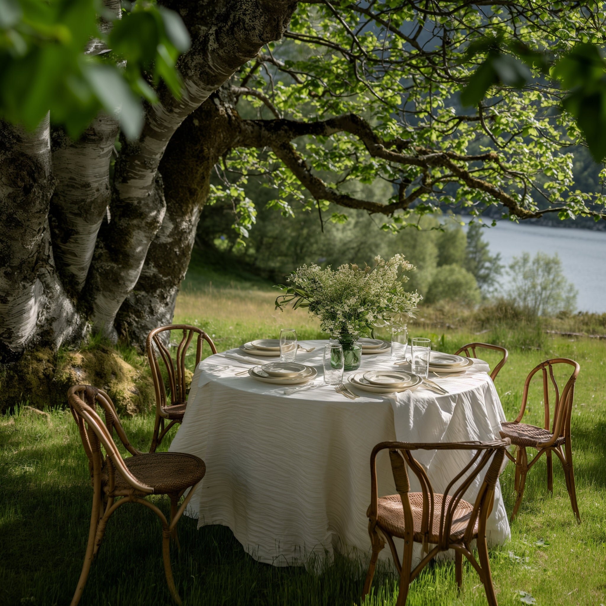 Handmade Linen Tablecloth