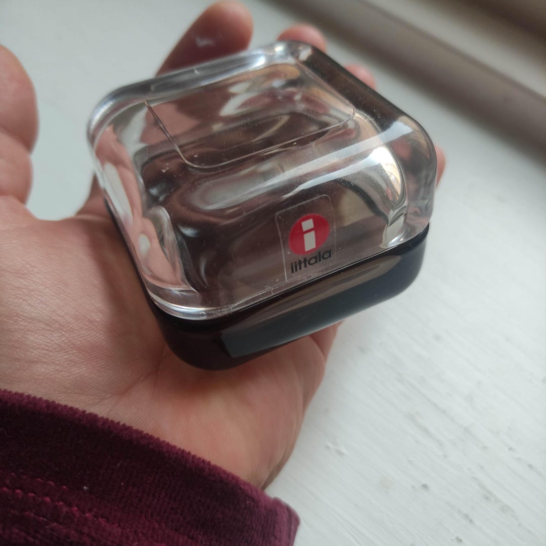 Iittala: VITRIINI Series - Small Jewelry Box - Clear Brown Glass