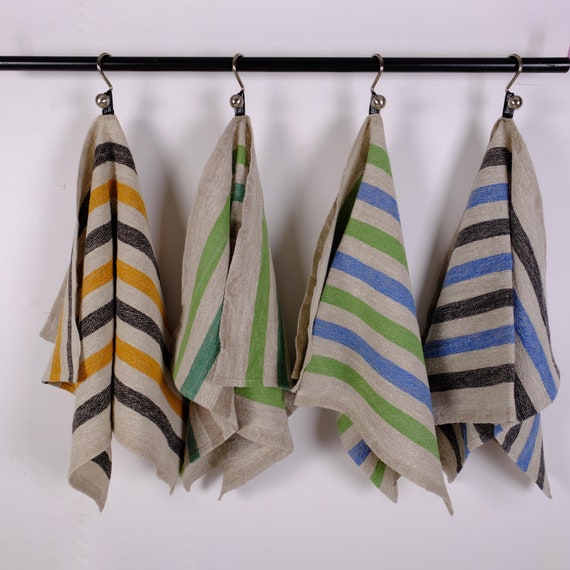 Natural Flax Towels Kitchen Towels Dish Towels Tea Towels Hand Towels Face  Hand Towels Checkered Towels Linen Cotton Towels Dish Cloths 