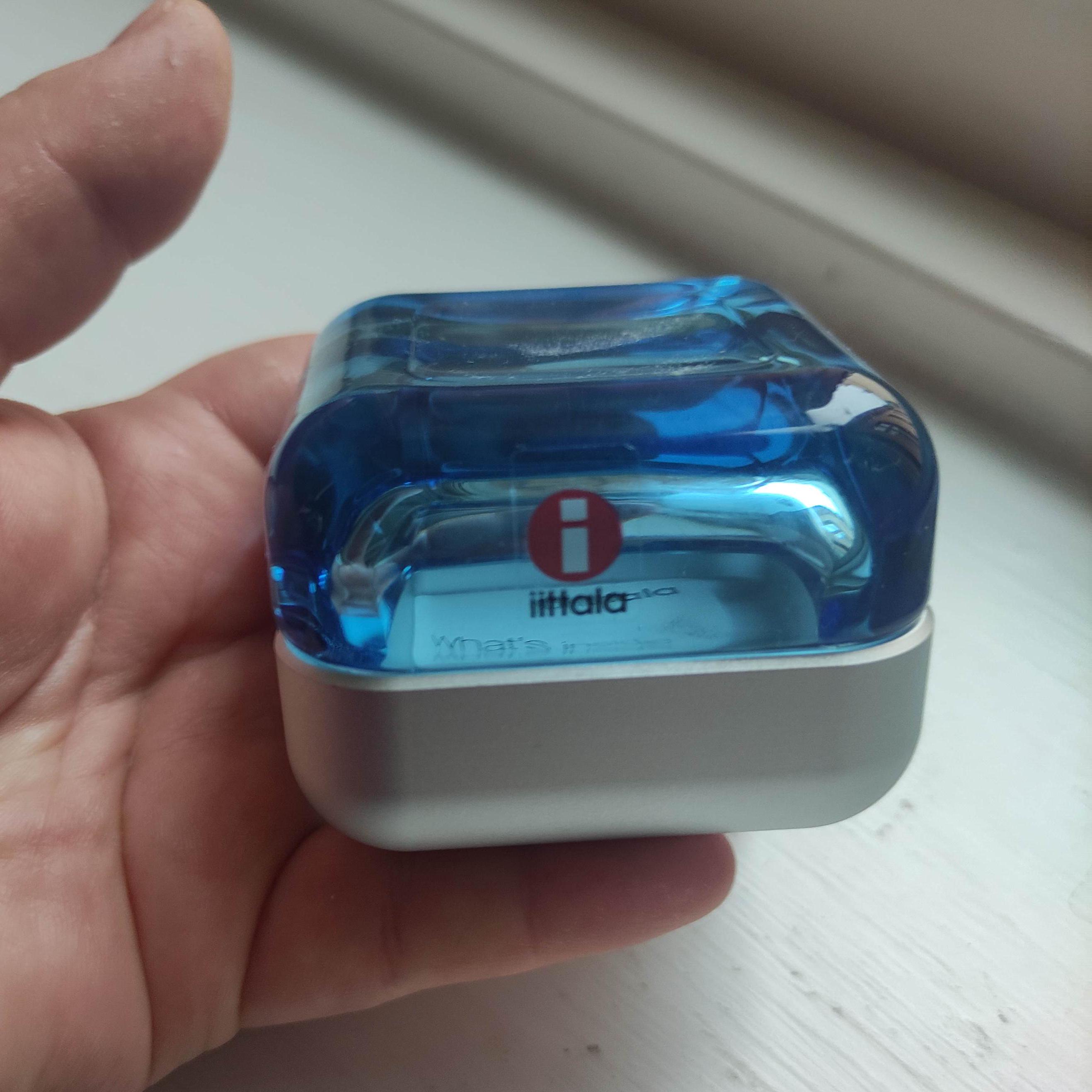  イッタラ vitriini Iittala: VITRIINI Series - Small Large Jewelry Box - Blue