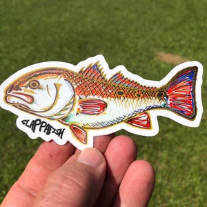 Redfish Sticker, 5 Inch