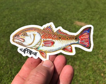 Redfish Sticker, 5 Inch