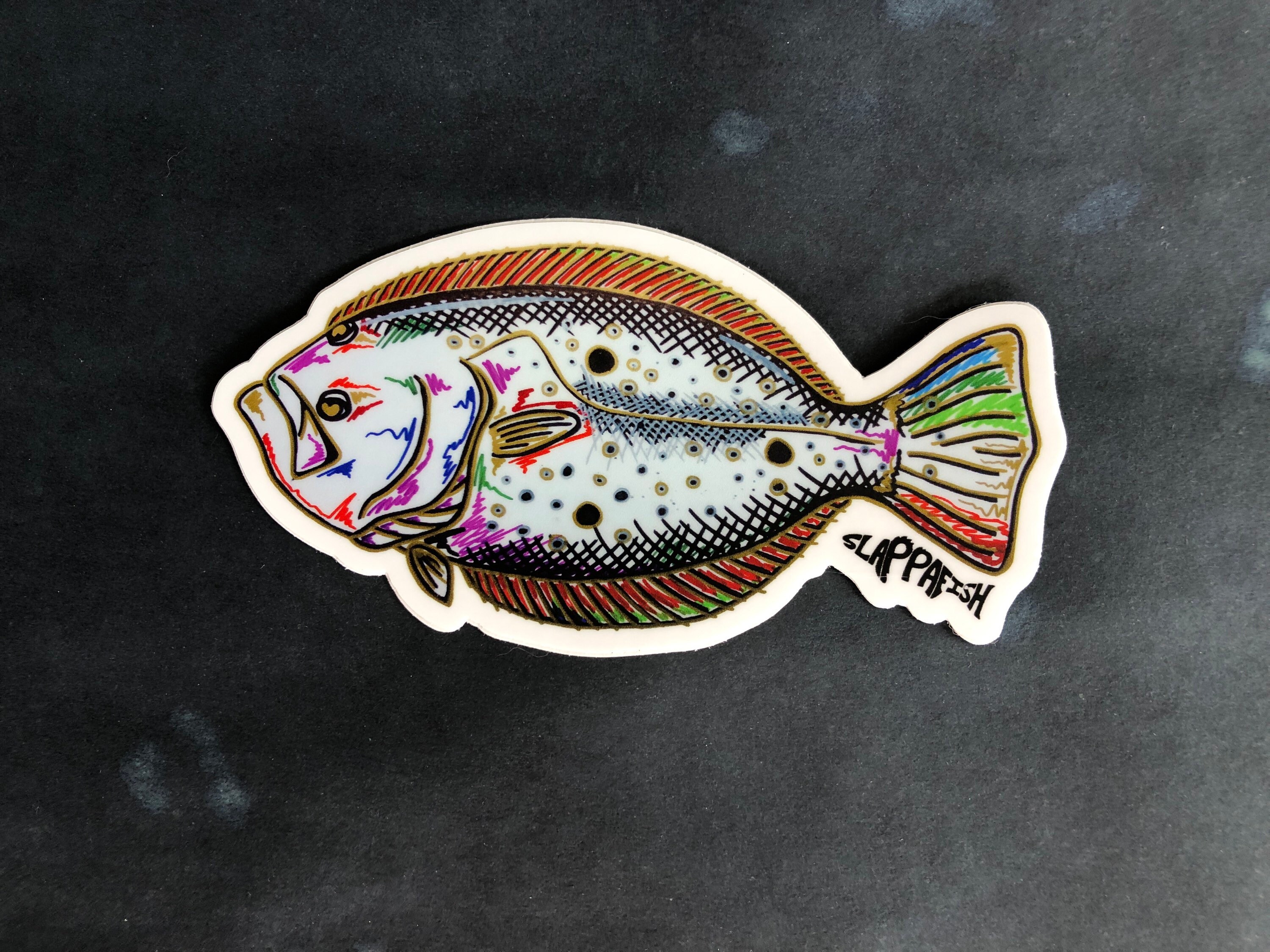 Gulf Flounder 5 Inch Decal Etsy