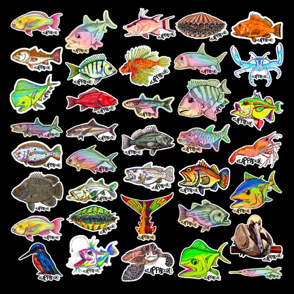 Fish Stickers - Etsy