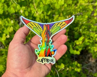 Tuna Tail Reflective Sticker, 5 inch