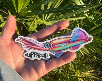 Squid Sticker, 5 Inch, 2Pack