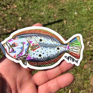 Gulf Flounder Sticker, 5 Inch