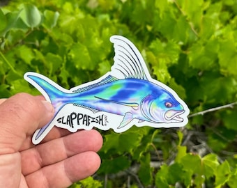 Rooster Fish Sticker 5 Inch