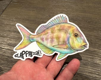 White Snapper or Porgy , 5 Inch Sticker