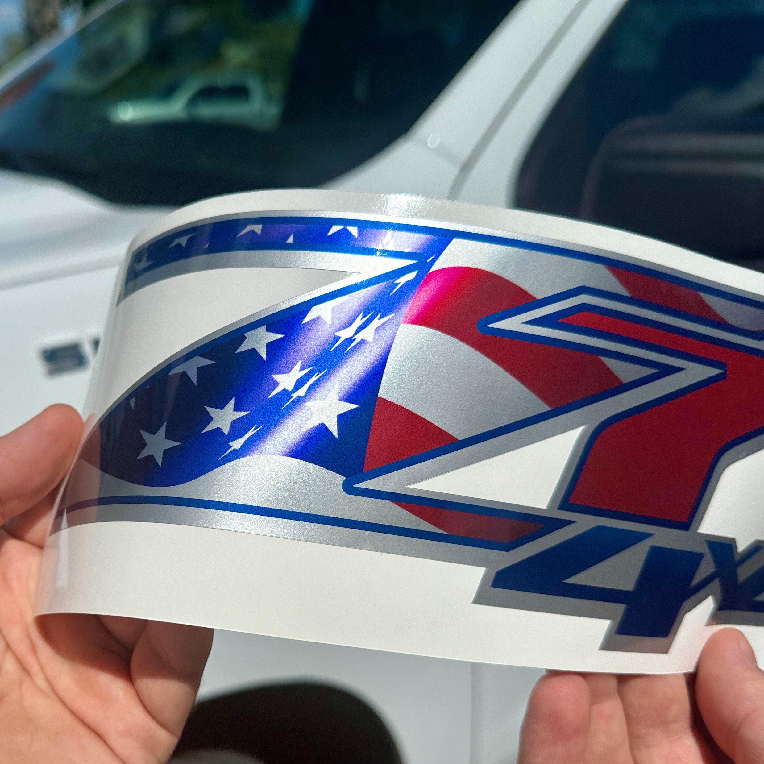 Chevy Silverado Z71 4x4 Decals Stickers American Flag USA - F (2007 ...