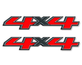 4x4 Decals For Ford F150 - Gold Hook Off Road Replacement Stickers 3.7x17.5 Inch