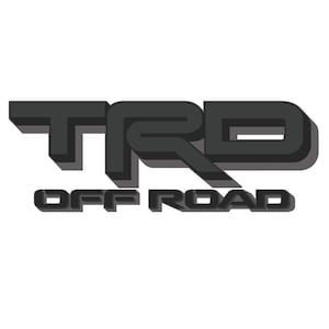 Naklejki winylowe Toyota Tacoma 2024 2025 trd off road 4x4, Naklejki zamienne, Zestaw 2, Seria Premium (wykończenie metaliczne) Antracyt