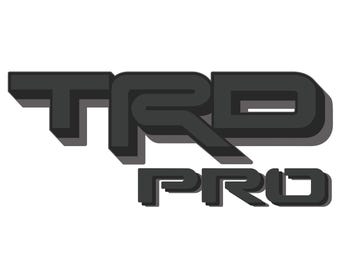 Charcoal TRD Pro Decal Toyota Tacoma (2024-2025) Metallic Peel & Stick Set of 2