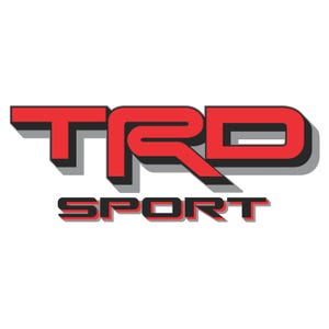 TRD Sport Decals for New Toyota Tacoma Black/Red, Replacement Stickers, Set of 2, (Peel & Stick) Easy Installation