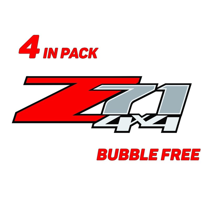 EZ CUT PRO 2X Z71 4x4 F Chevy 07-13 Decal Sticker Parts for Silverado GMC Sierra Truck