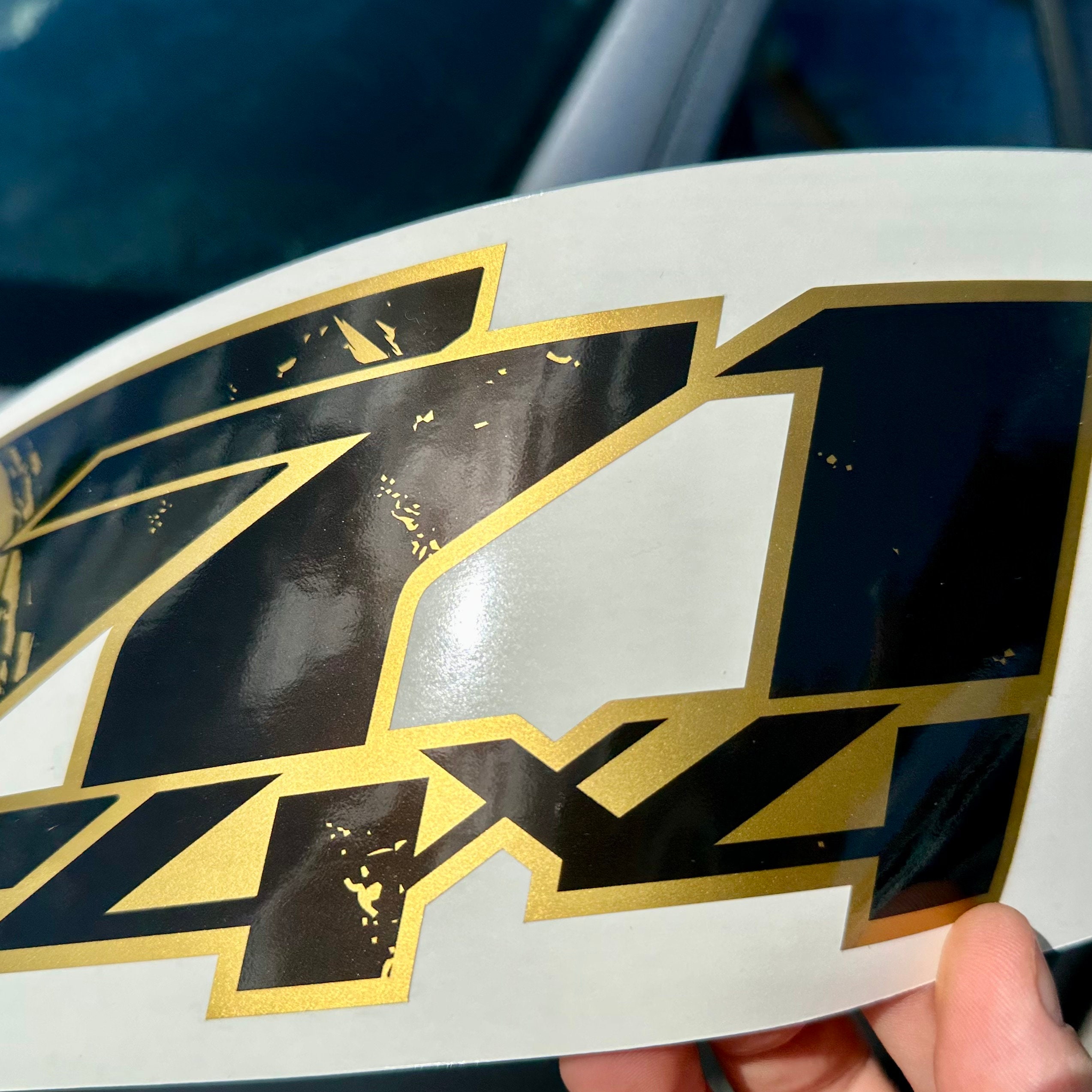 Z71 Truck Bed Offroad Decal Set METALLIC GOLD Chevrolet Silverado Deer Hunting E - Foto 12