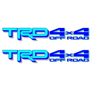 2 calcomanías todoterreno GOLD HOOK TRD 4x4 para Toyota Tundra, modelo nuevo, calcomanías de repuesto, troqueladas, autoadhesivas