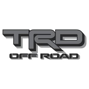 Naklejki winylowe Toyota Tacoma 2024 2025 TRD Off Road 4x4 Naklejki Czarno-szare, Naklejki zamienne, Zestaw 2, (Odklej i przyklej) Łatwa instalacja