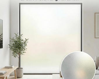 Custom Size Static Cling Window Film – Frosted or Blackout Privacy Covering