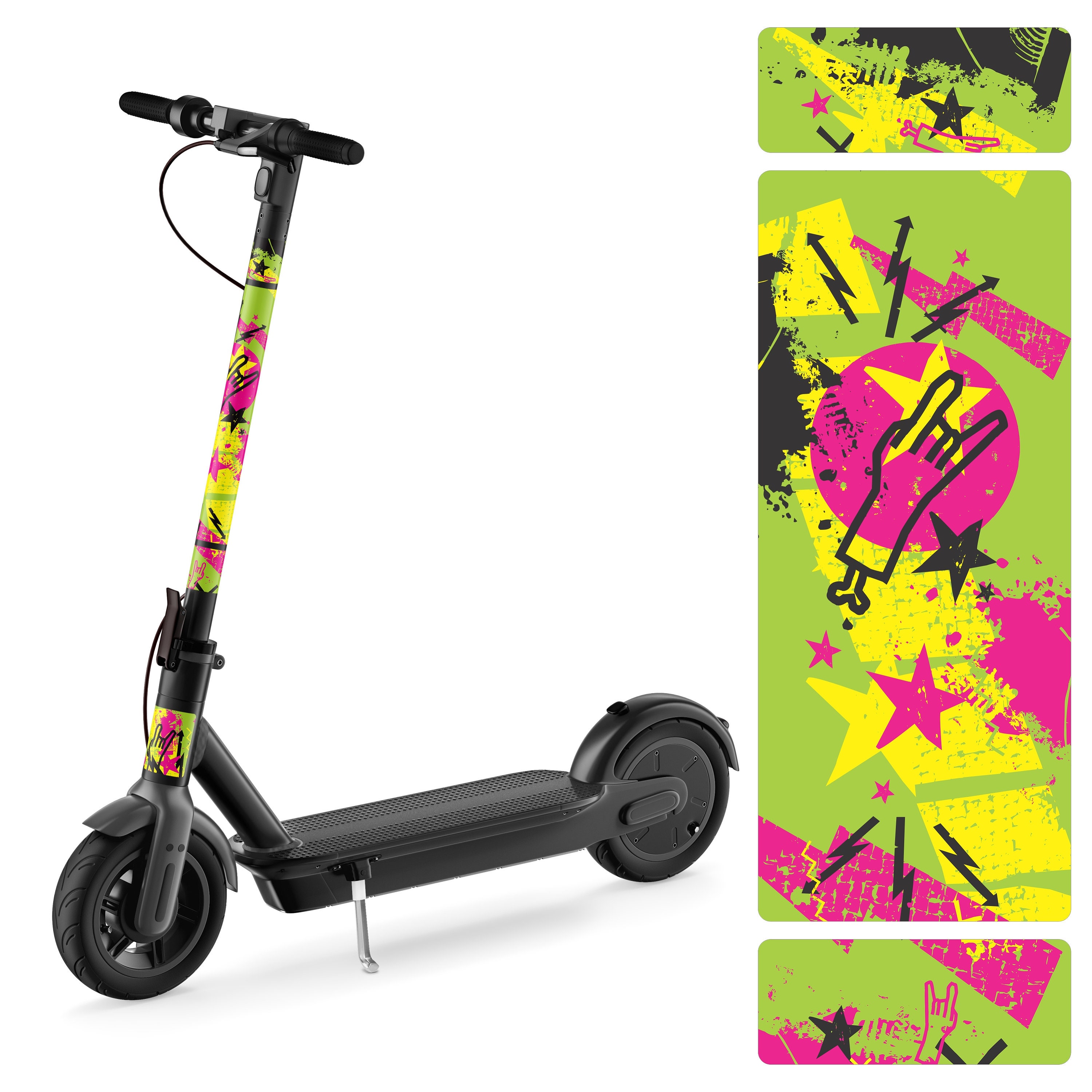 Electric Scooter Decals and Wrap Skins, Frame Protection for E