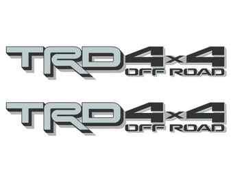 Gray Silver TRD 4x4 Off Road Decal Toyota Tundra (2007-2021) Replacement Pair